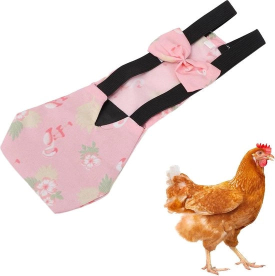 Abbigliamento impermeabile in nylon per galline - Cintura elastica - Taglia L.