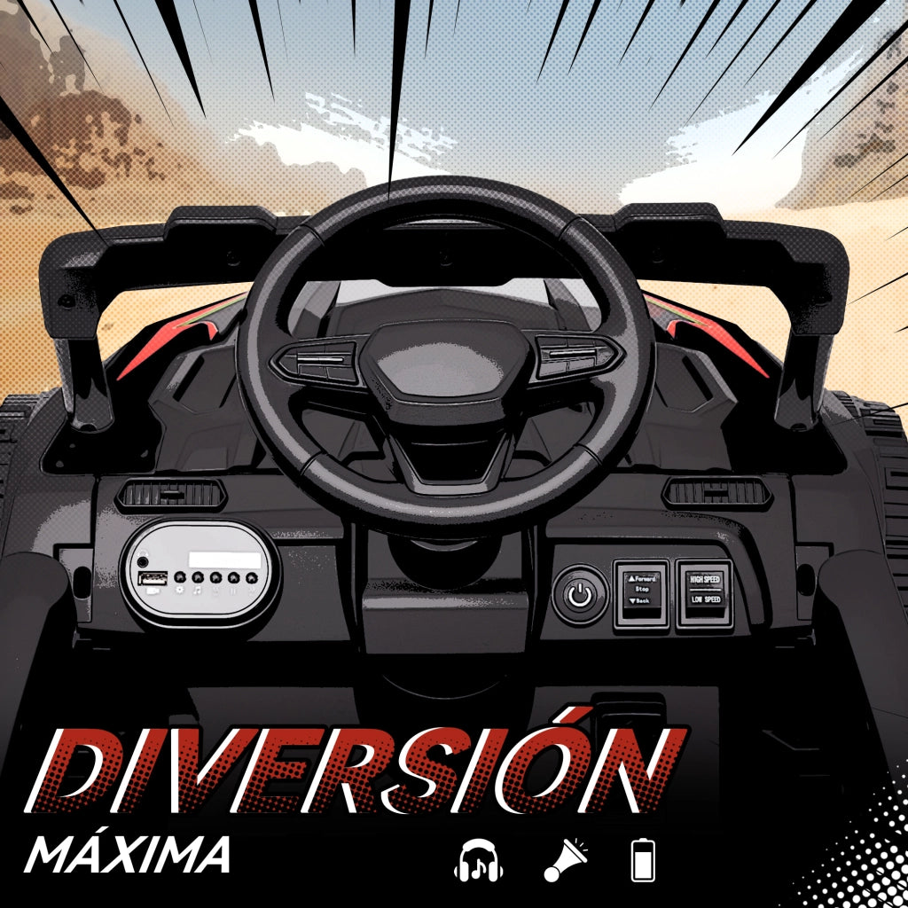 Auto Bambini Elettrica 12V ¨C zephmum ¨C Nero