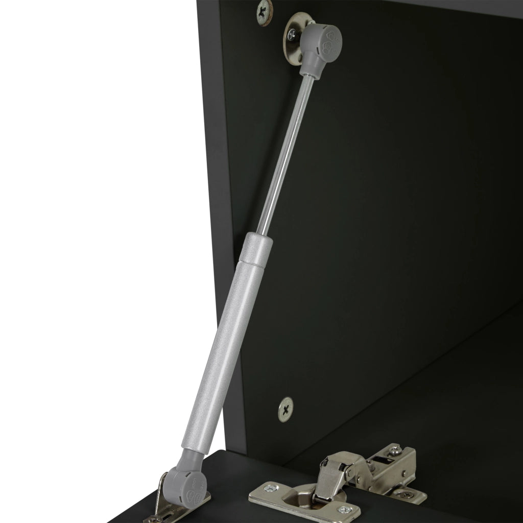 ARMADIO GUARDAROBA CON PANCA 120x23,5x191,5 cm Nero