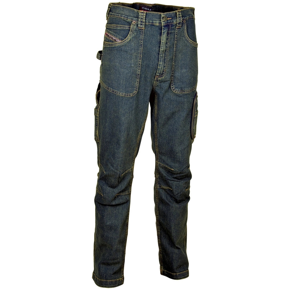 Trade Shop - Jeans Barcelona Cofra Pantalone Da Lavoro Elasticizzato Antinfortunistica -