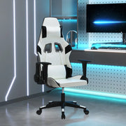 Sedia da Gaming Bianco e Nero in Similpelle 3143762