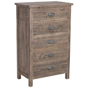 Cassettiera in legno marrone 65x40x103,5h cm