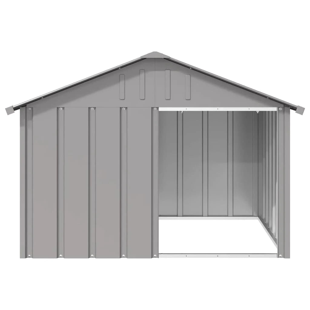 Cuccia per cani 116,5 x 103 x 81,5 cm acciaio zincato grigio 02_0043437