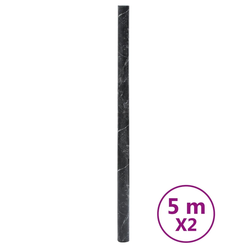 Adesivi per Mobili Autoadesivi Nero Marmoreo 90x500 cm in PVC CFW9655628