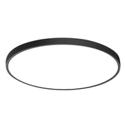 Trade Shop - Plafoniera A Led Slim 32w Ip40 Con Tecnologia Cct Da 6500k A 2700k Con Switch Lv400-3c - Nero