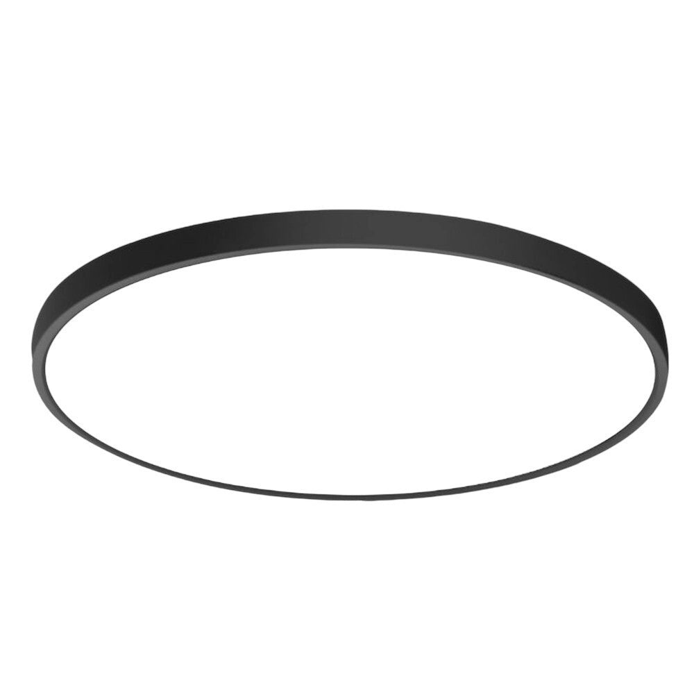 Trade Shop - Plafoniera A Led Slim 32w Ip40 Con Tecnologia Cct Da 6500k A 2700k Con Switch Lv400-3c - Nero