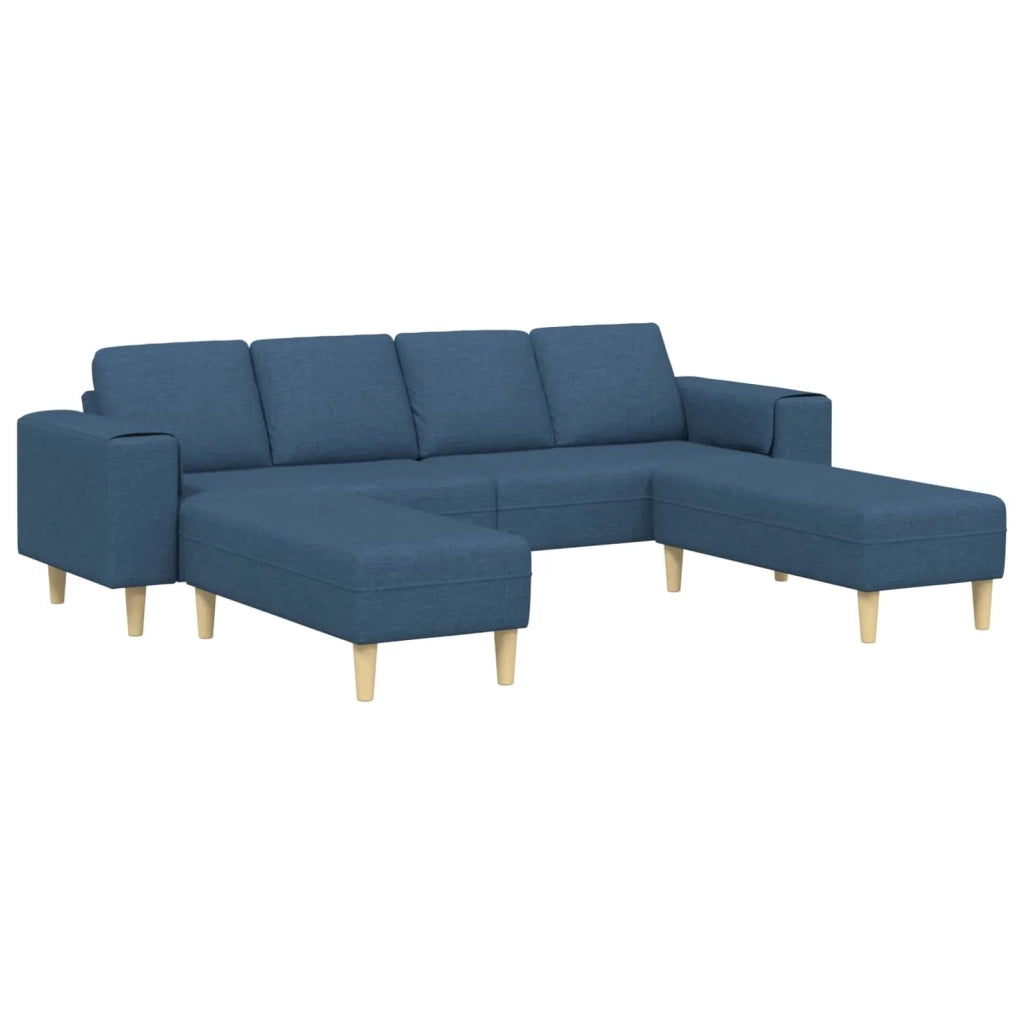 Divano per Soggiorno 3 pcs Blu Poliestere 3335119