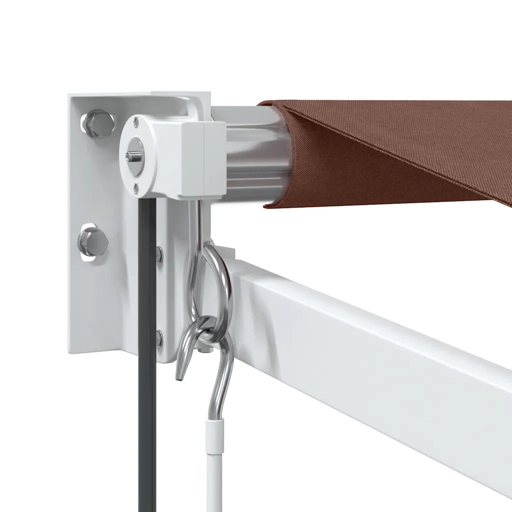Tenda da Sole Retrattile-Tenda parasole per Patio Automatica Marrone 350x250 cm 590784