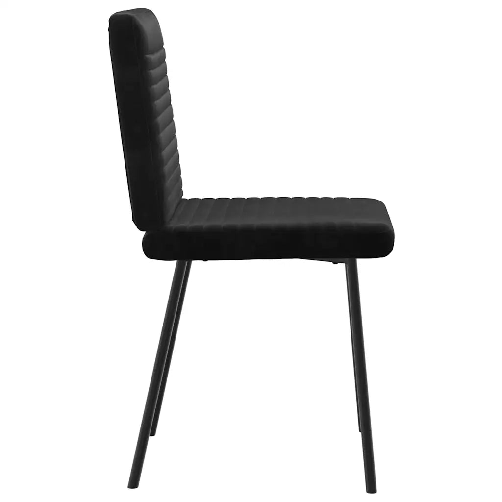 Sedie da Pranzo 2 pz Nere in Velluto 4101139