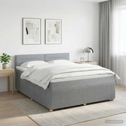 Letto box spring con materasso Grigio Chiaro 160 x 200 cm 3452960