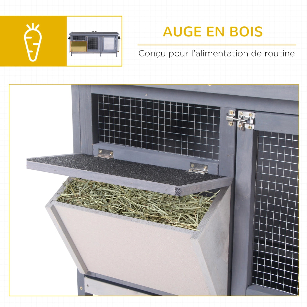 Ripostiglio con tetto apribile 2 porte ¨C Minimal ¨C 112x50x54 cm grigio nero