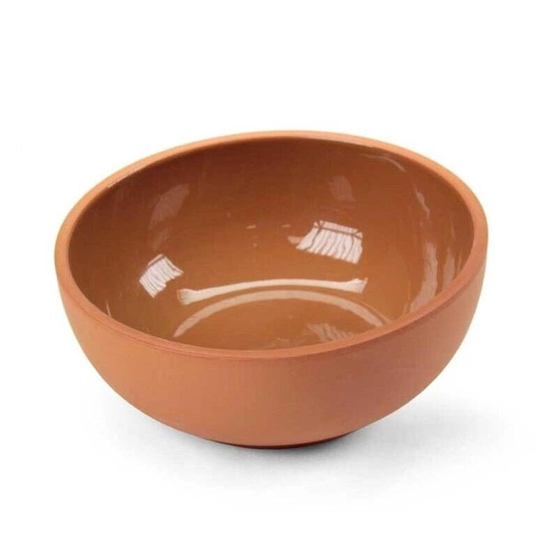CIOTOLA TONDA IN TERRACOTTA  20 X 9 CM PER MICROONDE