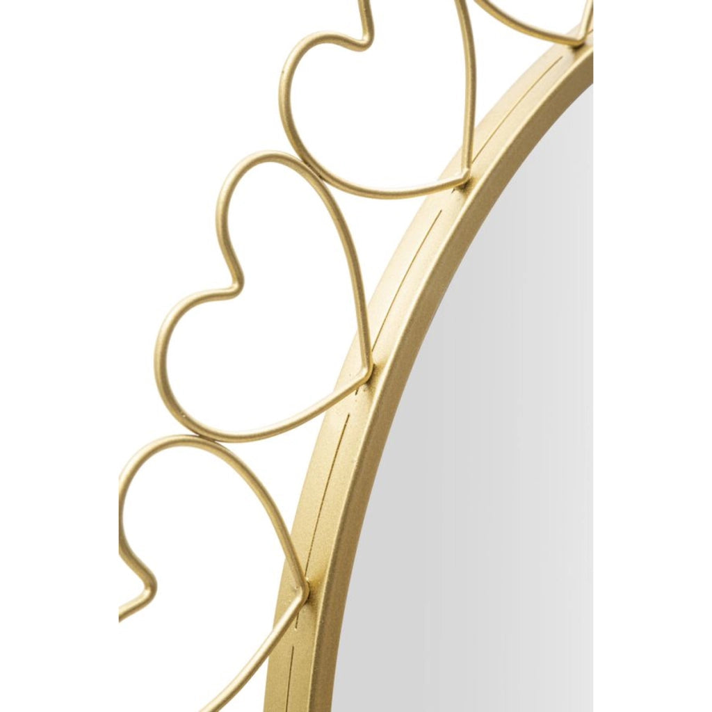 Specchio con Cornice VKH492, Oro, Metallo, 80x2,5x80 cm
