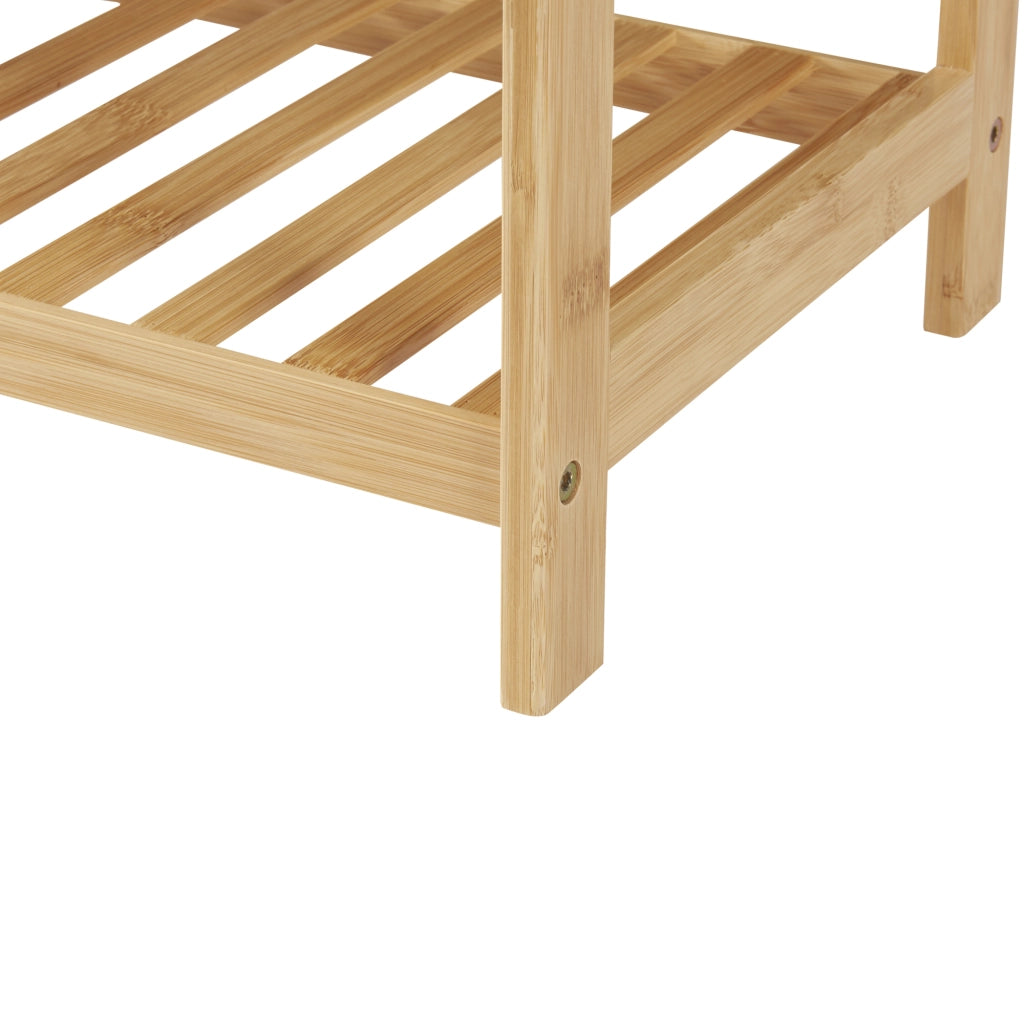 Scarpiera Dammfleth con 3 Ripiani 55 x 67,5 x 27 cm Bambù Naturale [en.casa]