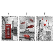 Canvas quadro Mondie City red 31x46 cm