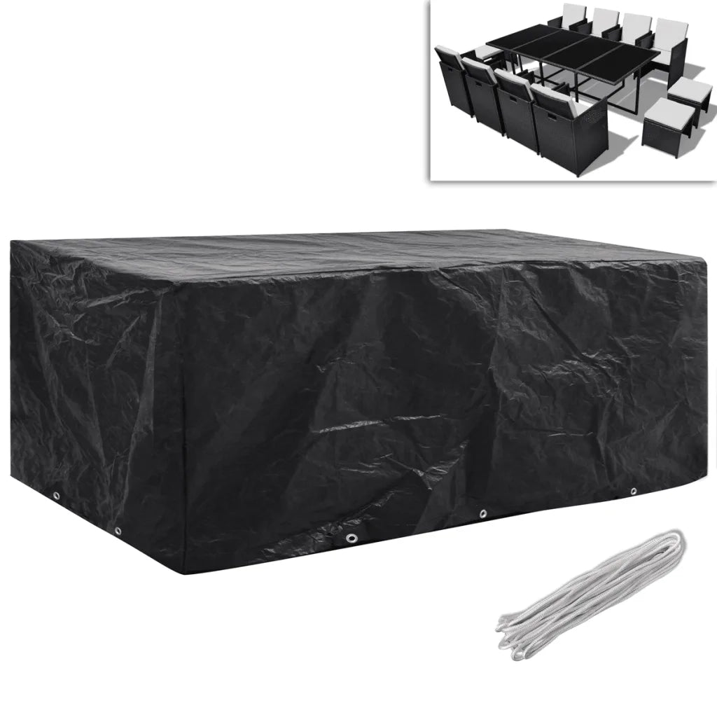 Coperture Arredi Giardino | Telone per mobili da esterni 2 pz Polyrattan 8 Persone 229x113 cm