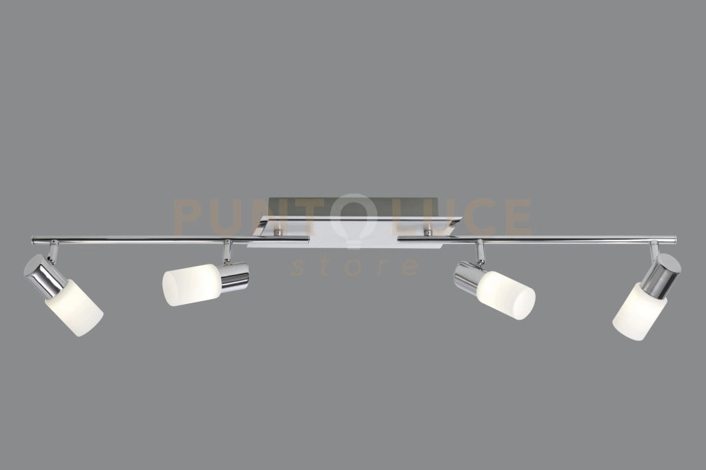 CLAPTON BARRA 4 SPOTS LED 4x SMD LED, 4,3W · 4x 430lm ALLUMINIO L100CM