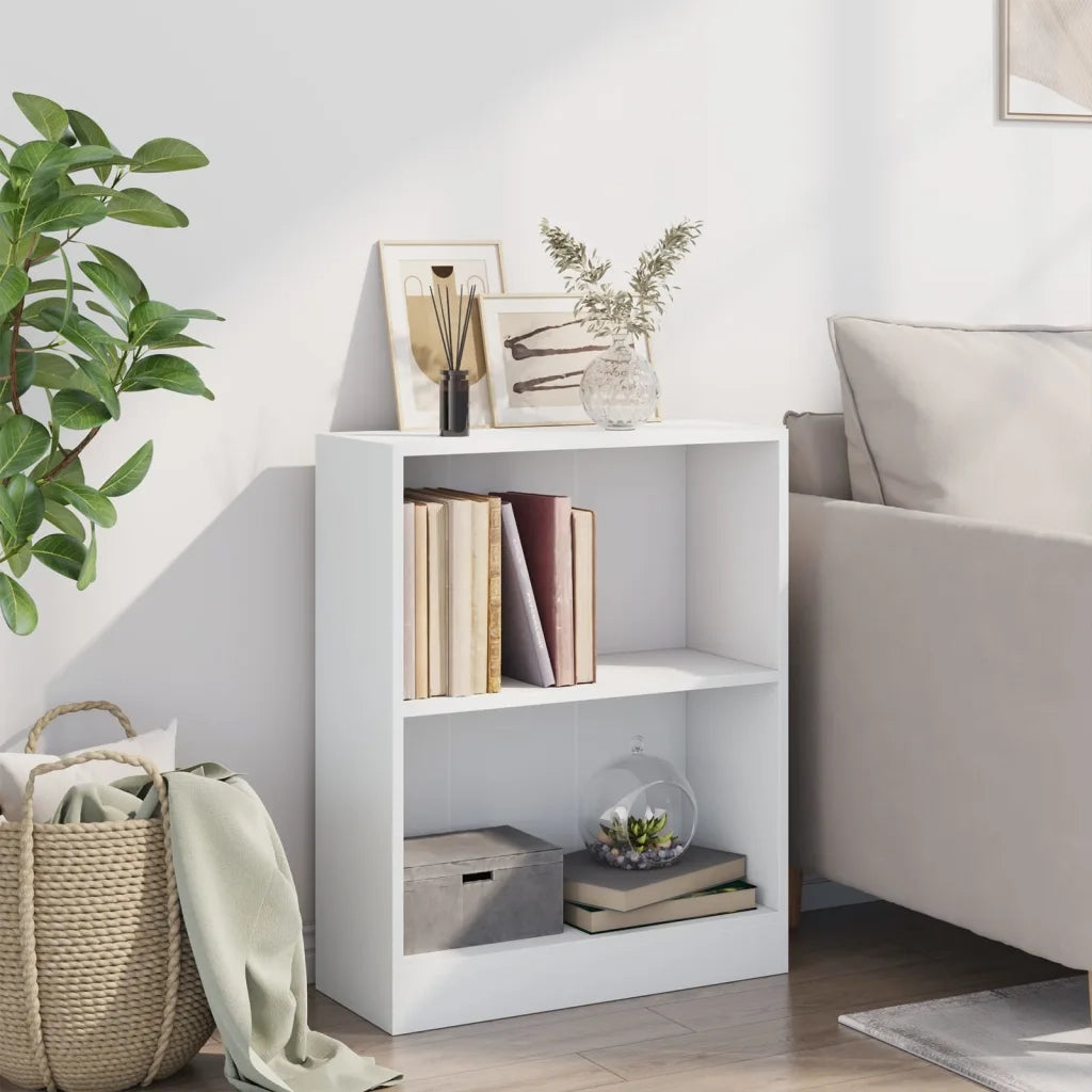 Libreria Bianca 60x24x76 cm in Legno Multistrato 800855