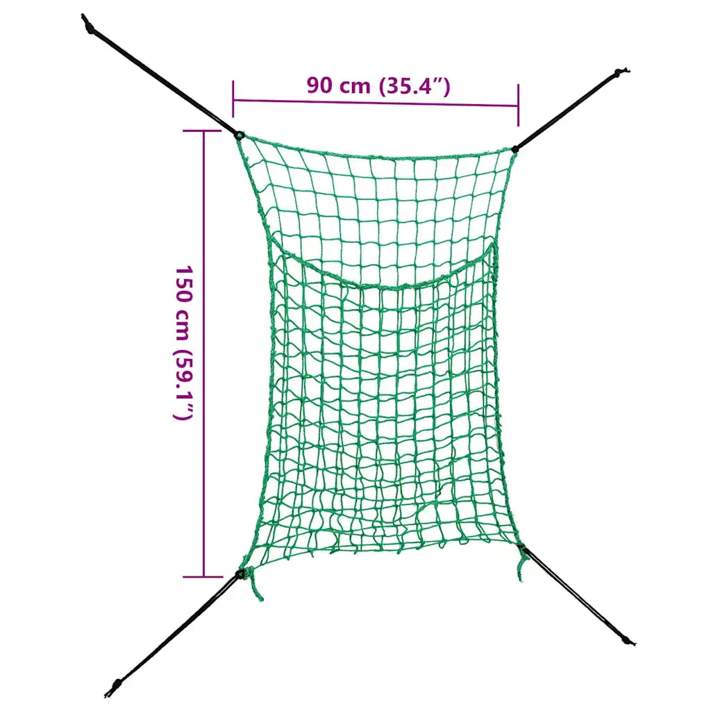 Reti per Fieno 2 pz Rettangolari 0,9x1,5 m PP 142134