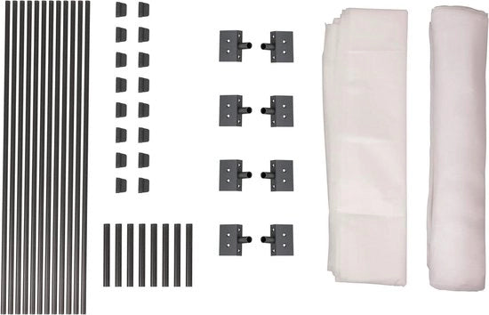 Kit di tunnel per hefbed composto da 4 pezzi da 2 m - tunnel per hefbed con accessori inclusi