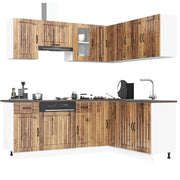 Set Mobili da Cucina 11 pz Kalmar Legno Vecchio in Truciolato 3314949
