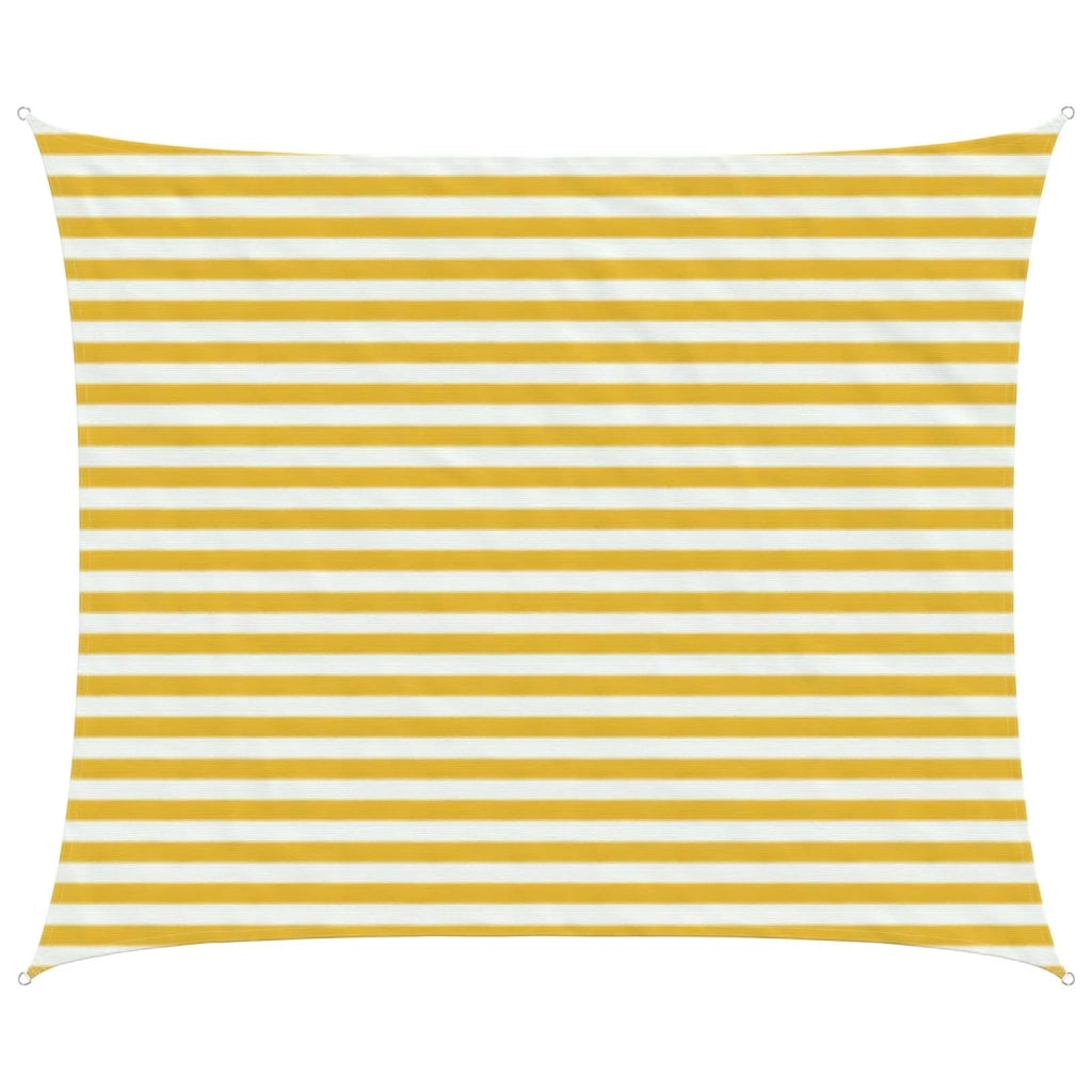 Telo Ombra Giallo e Bianco 2,5 x 4 m HDPE 42032825