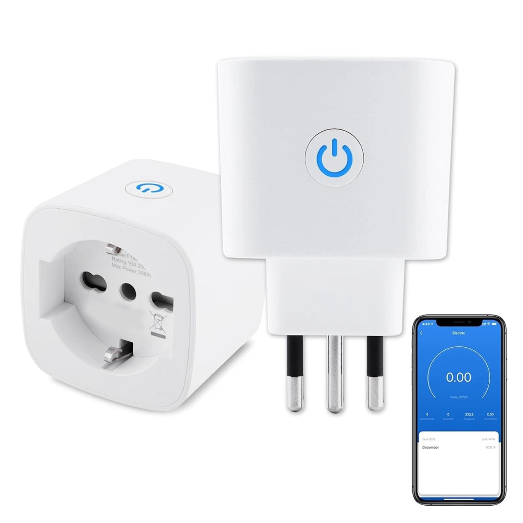 PRESA INTELLIGENTE WIFI 10A SMART LIFE TUYA PLUG SHUKO TIMER ALEXA GOOGLE HOME