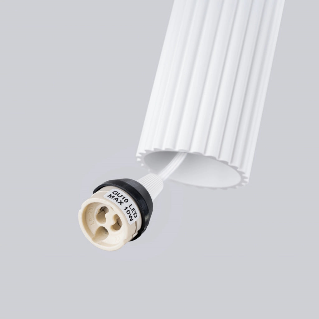 Lampada a sospensione KARBON 3P bianco