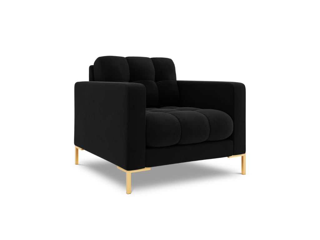 Cosmopolitan Design - Poltrona "Bali" in velluto nero 