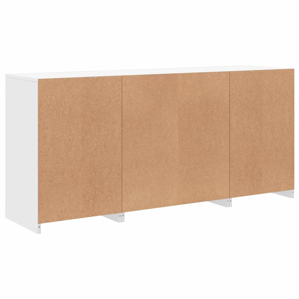 Credenza con Luci LED Bianca 142,5x37x67 cm 3209086