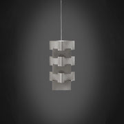 Sospensione Moderna Building Polilux ® Argento E Metallo Cromo 1 Luce E27
