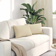 Cuscini da Divano 2 pcs Crema 50 x 30 cm Tessuto 42013617