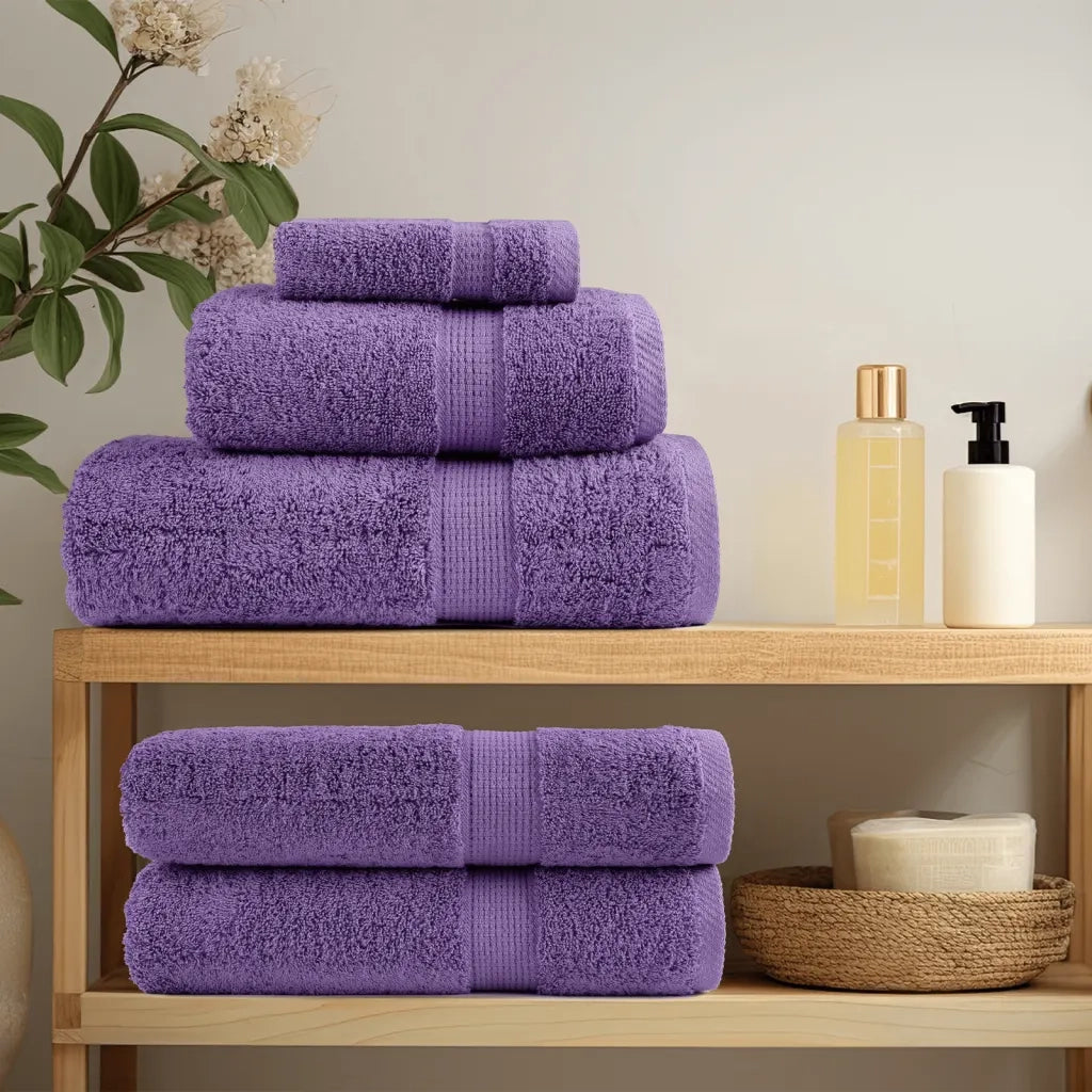 Set ASciugamani SOLUND 8 pz Viola 600 gsm 137545