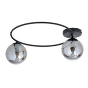 Plafoniera Emibig SOPRA 2 2xE14 metallo nero grafite