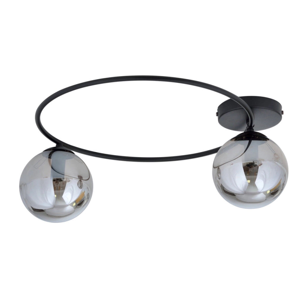 Plafoniera Emibig SOPRA 2 2xE14 metallo nero grafite