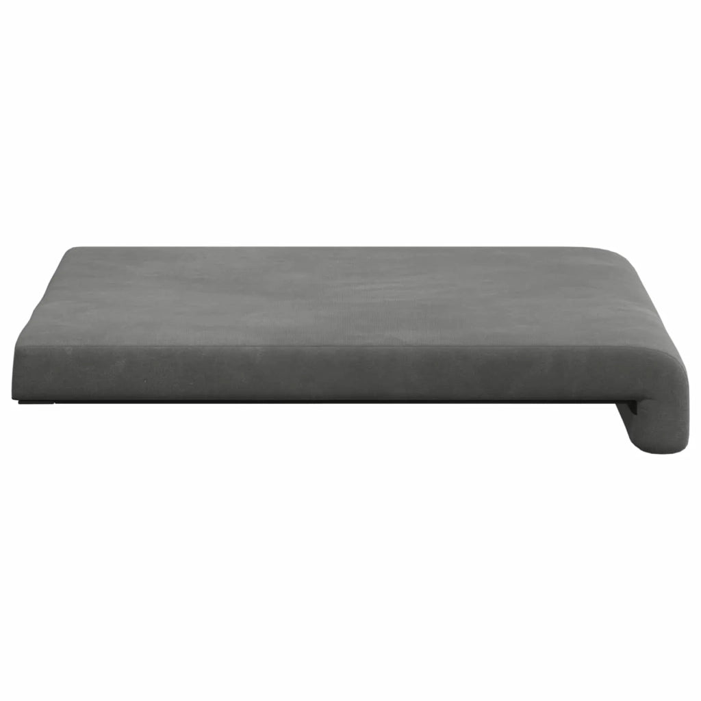Cuscino per panchina 4 pcs Velluto Grigio Scuro 42043099