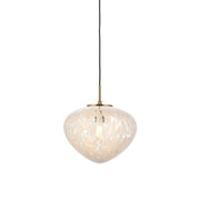 Lampada sospensione Art Déco ottone MALI E27 Endon