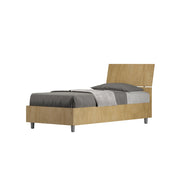BS COM Letto singolo contenitore 80x200 testata inclinata quercia