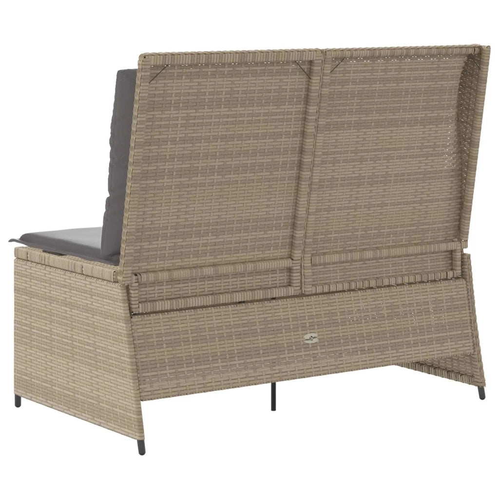 Panchina da giardino Beige polyrattan 3394452