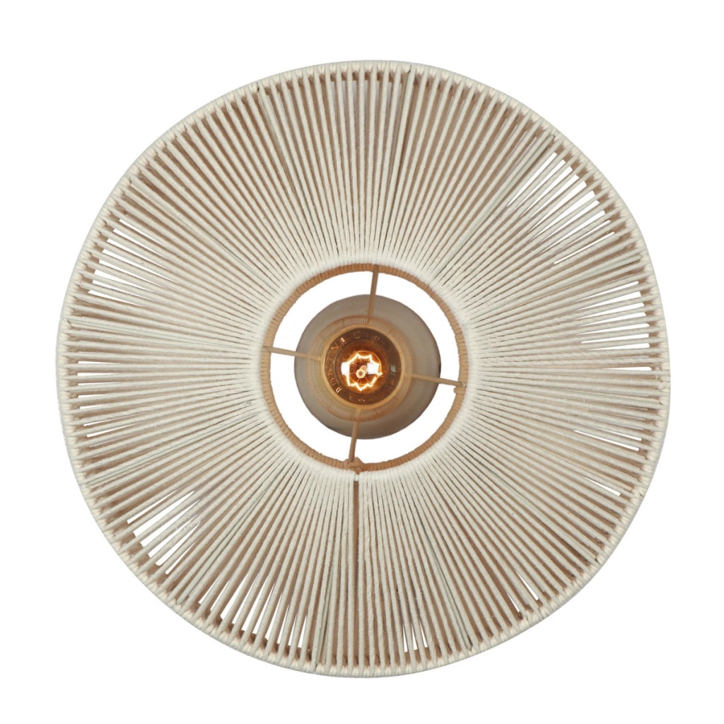 Plafoniera boho beige in cotone Ø46cm E27 Trio Svea