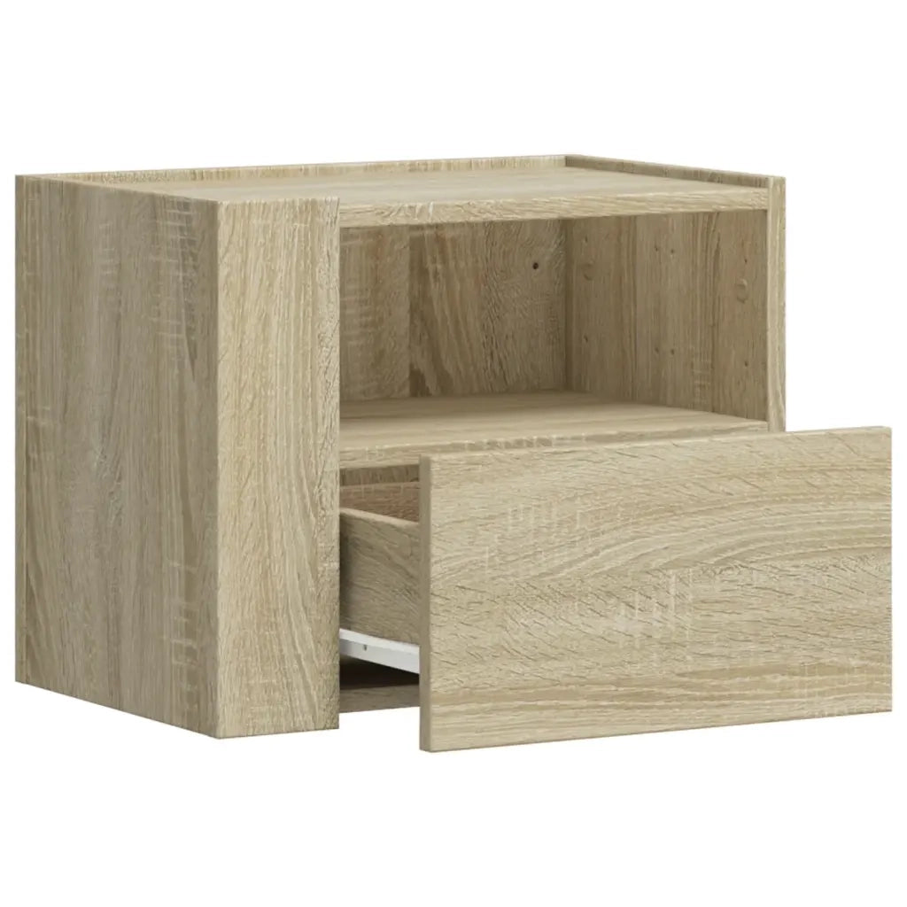Comodino a Muro Rovere Sonoma 45x30x35 cm 848315