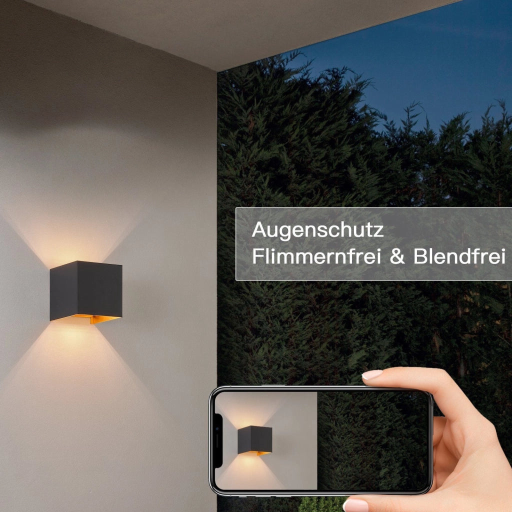 ZMH Applique Applique LED da interno 2ER Bianco caldo G9 Applique da esterno IP65