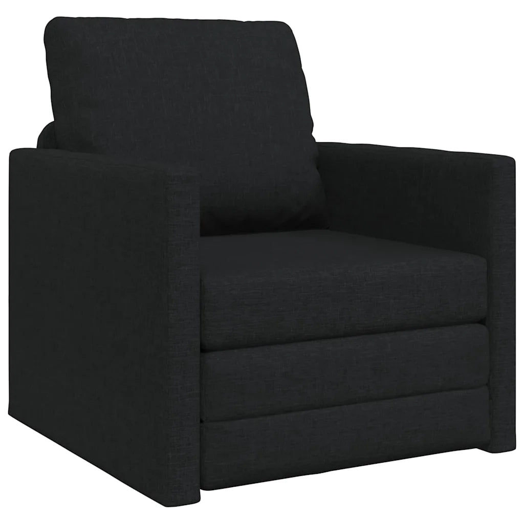 Divano letto Nero 74 x 77 x 81 cm Tessuto 4106623