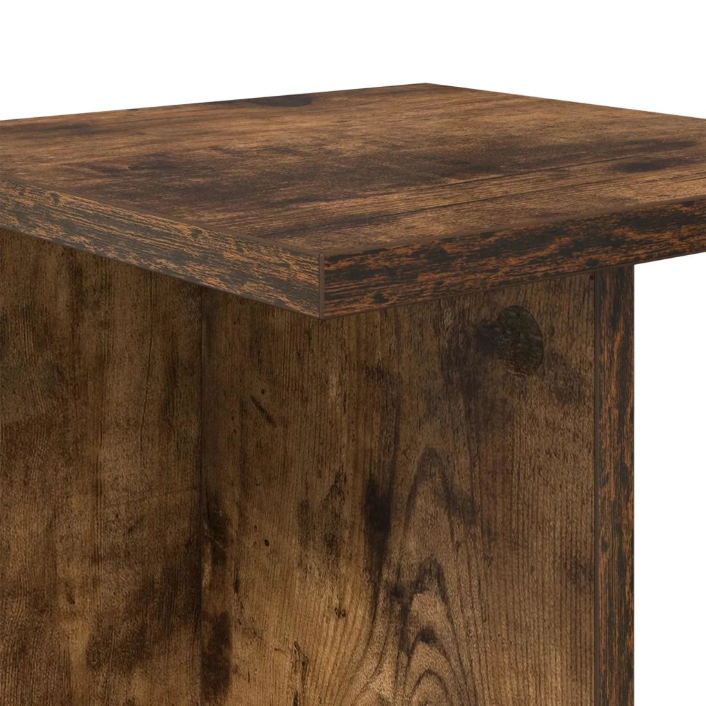 Supporto per piante 2 pz Rovere Fumo 25 x 25,5 x 100,5 cm 899635