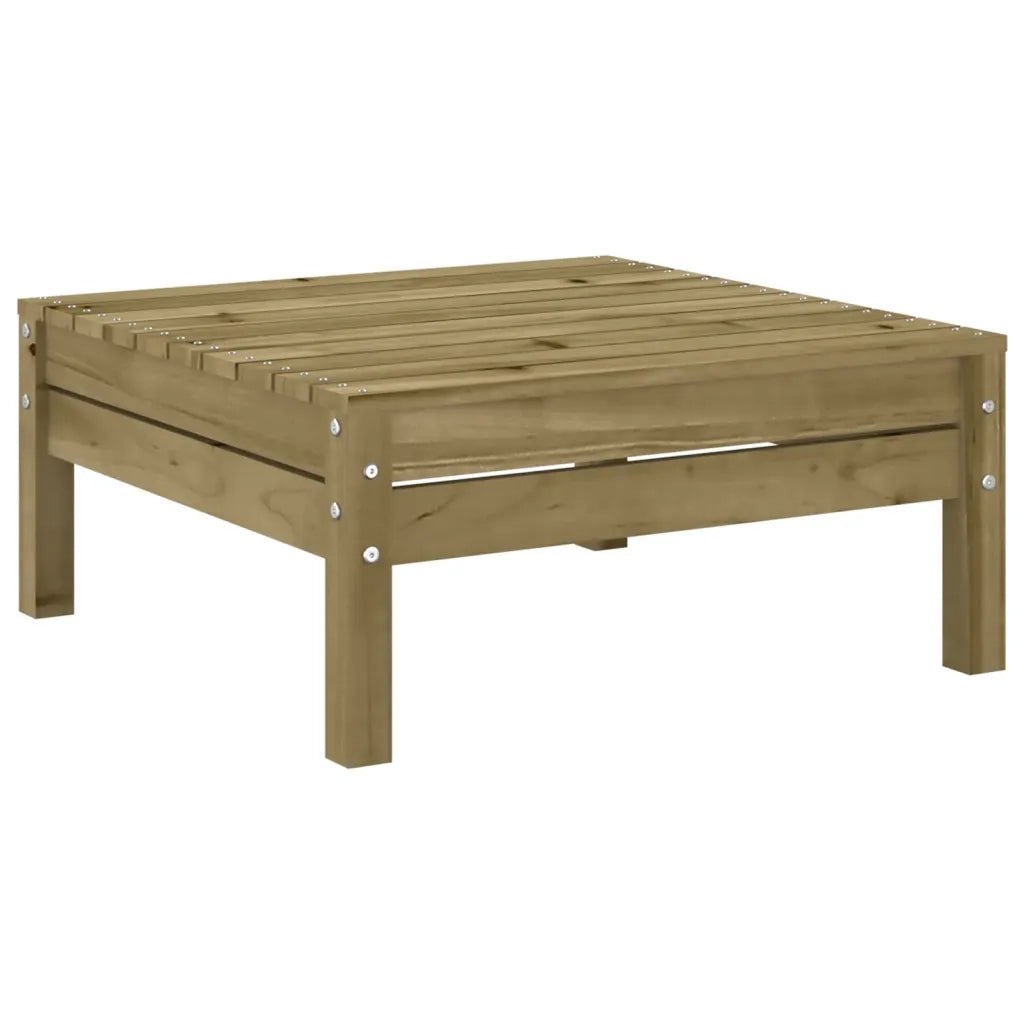 Set Divani da Giardino 9pz con Cuscini Legno Impregnato di Pino