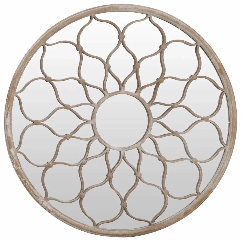 Specchio Sabbia 40x3 cm Rotondo in Ferro per Uso Interno 3093535