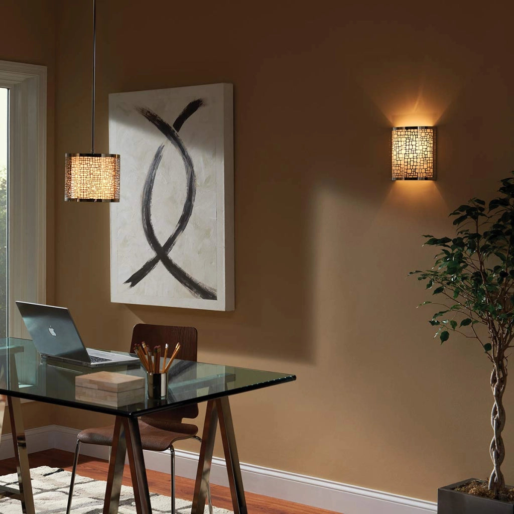 Lampada a sospensione Feiss Joplin cromo E27 100W Ø20cm
