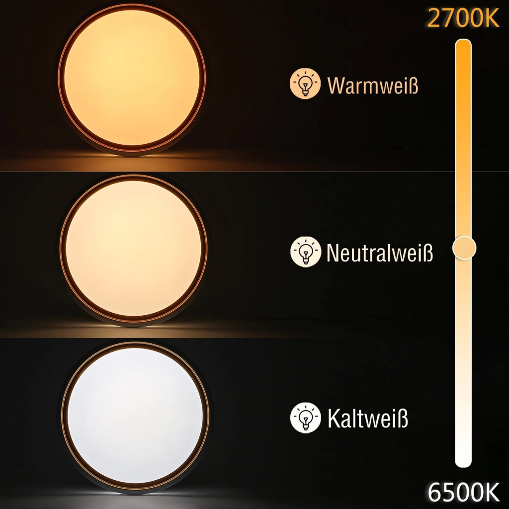 ZMH Lampada da soffitto plafoniera LED 30cm design moderno con telecomando