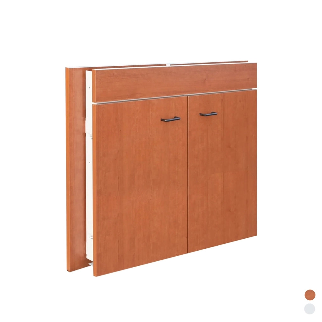 Sottolavello a 2 ante pieghevole 80×50 – Teak top inox
