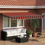 Tenda retrattile manuale con LED 3,5 x 2,5 m 3419440